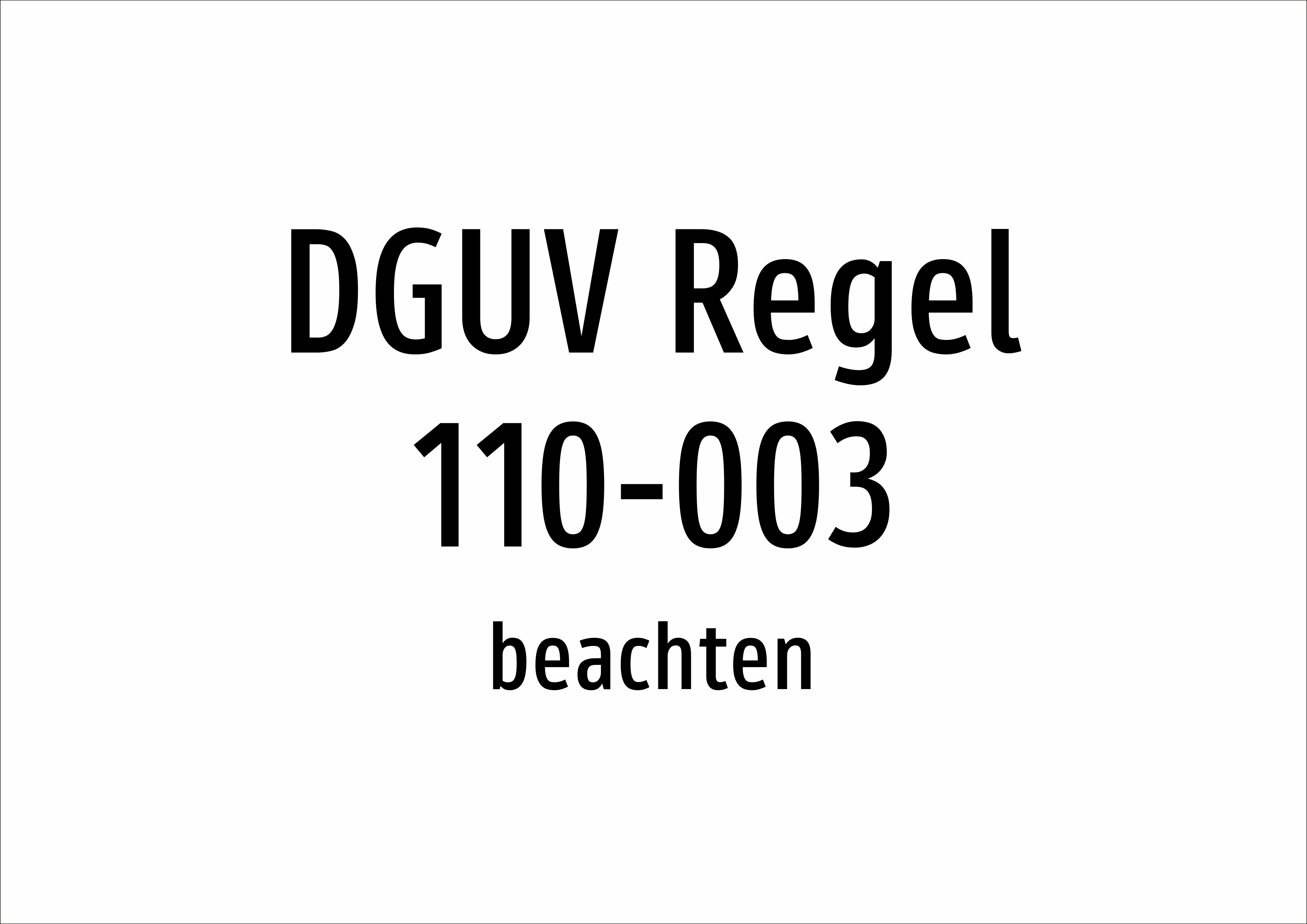 DGUV Regel 110-003 - beachten - Schild - Produktbild 2