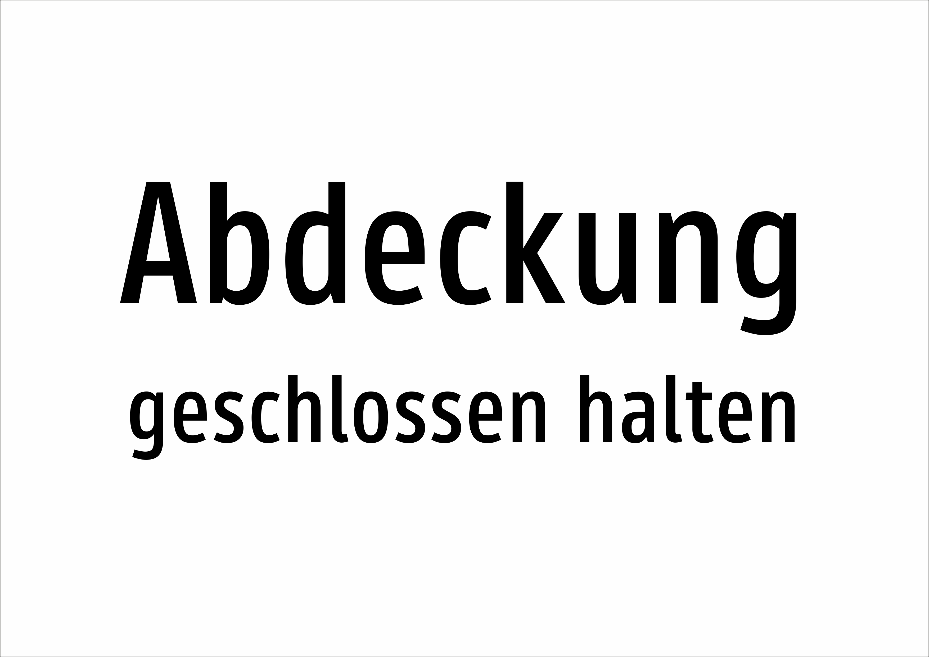 Abdeckung - geschlossen halten - Schild - Produktbild 2