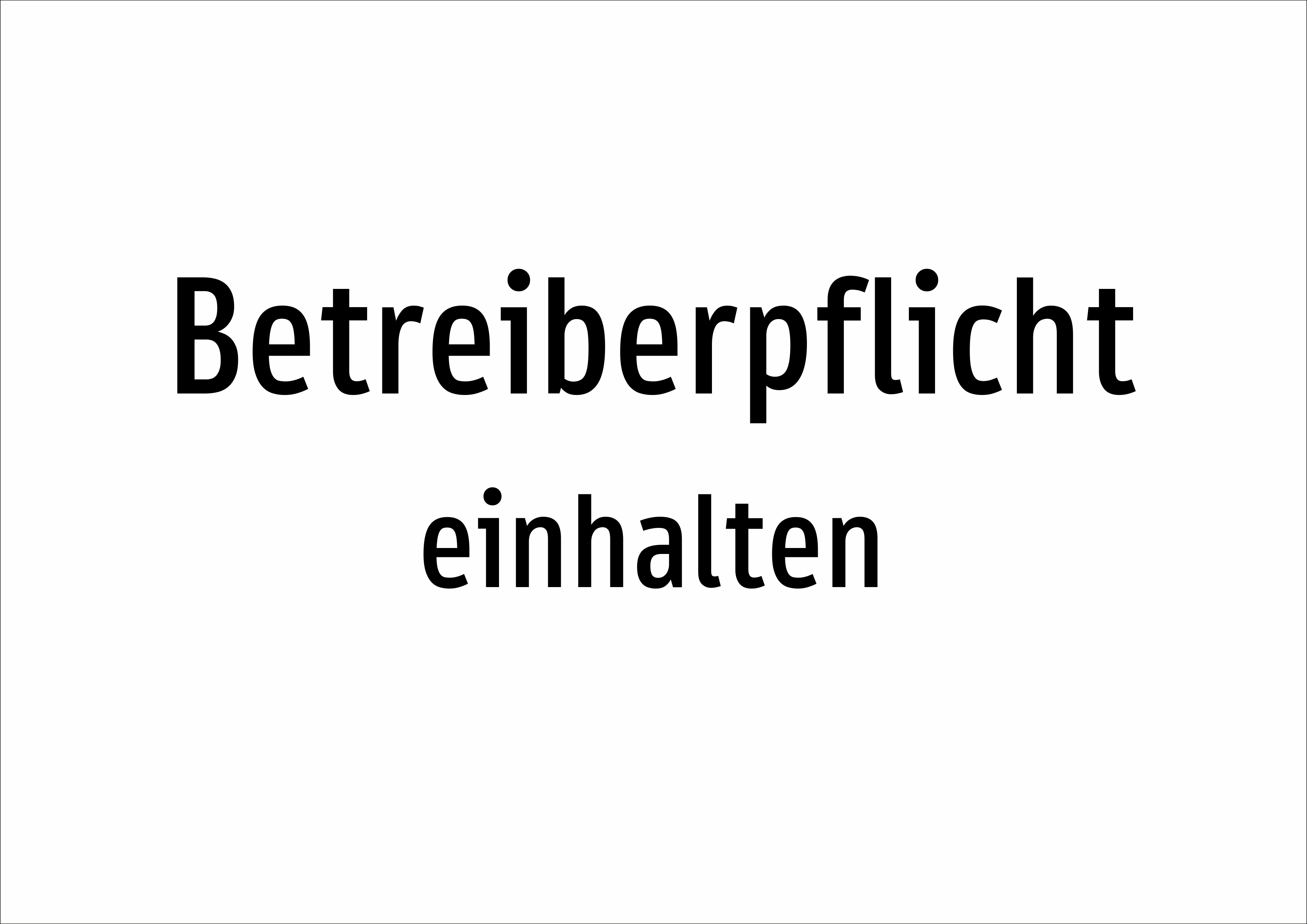 Betreiberpflicht - einhalten - Schild - Produktbild 2