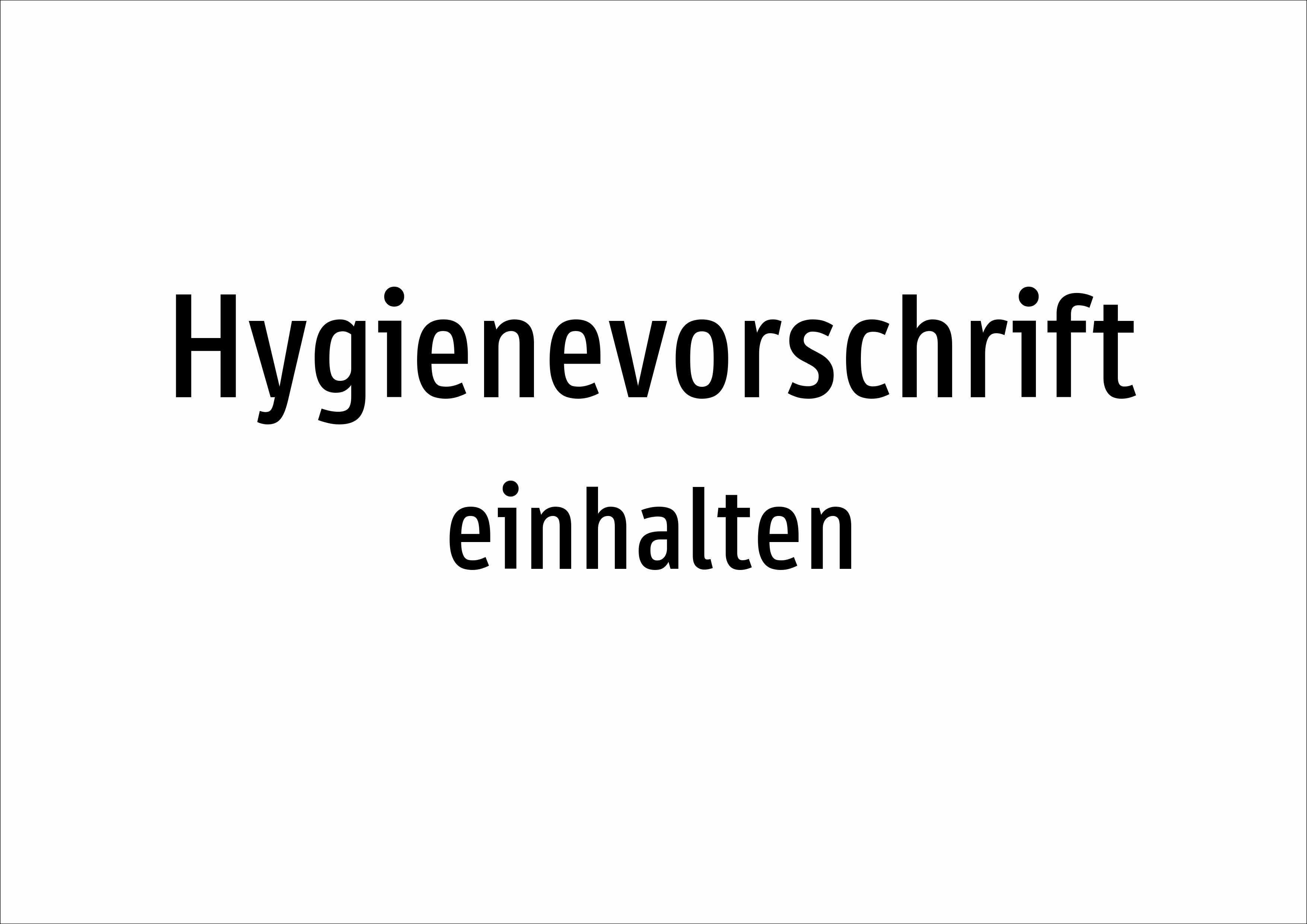 Hygienevorschrift - einhalten - Schild - Produktbild 2