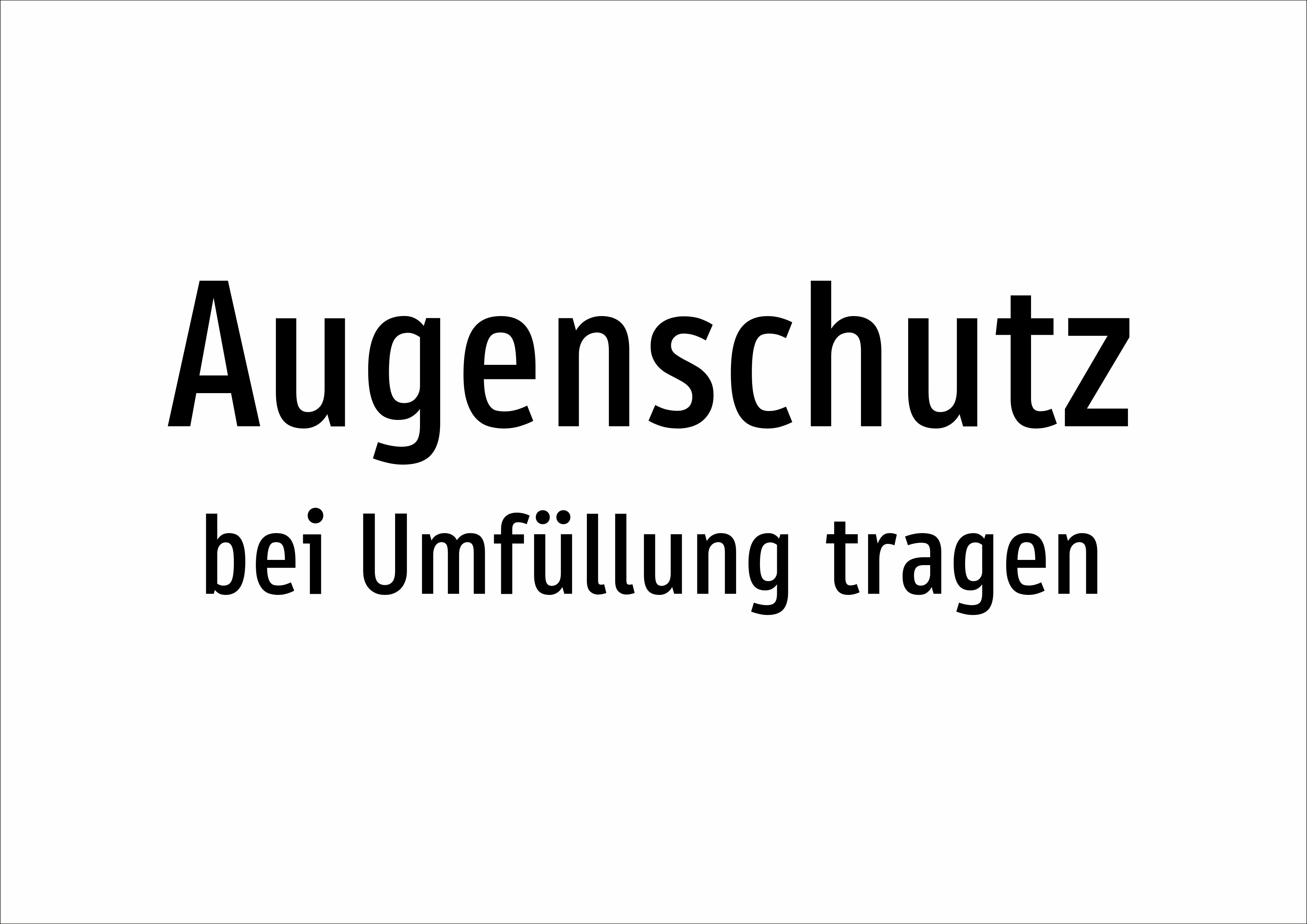 Augenschutz - bei Umfüllung tragen - Schild - Produktbild 2