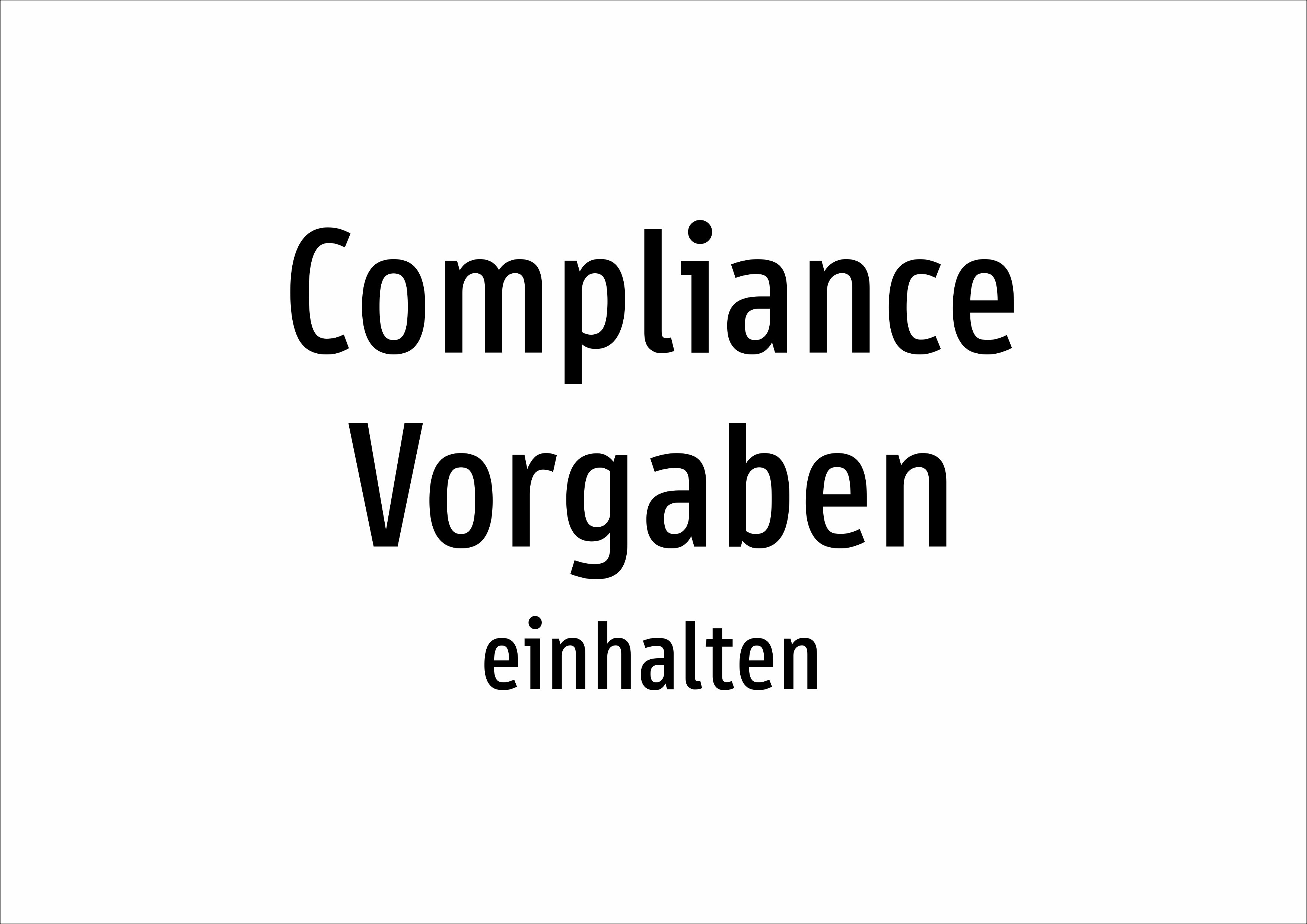 Compliance Vorgaben - einhalten - Schild - Produktbild 2
