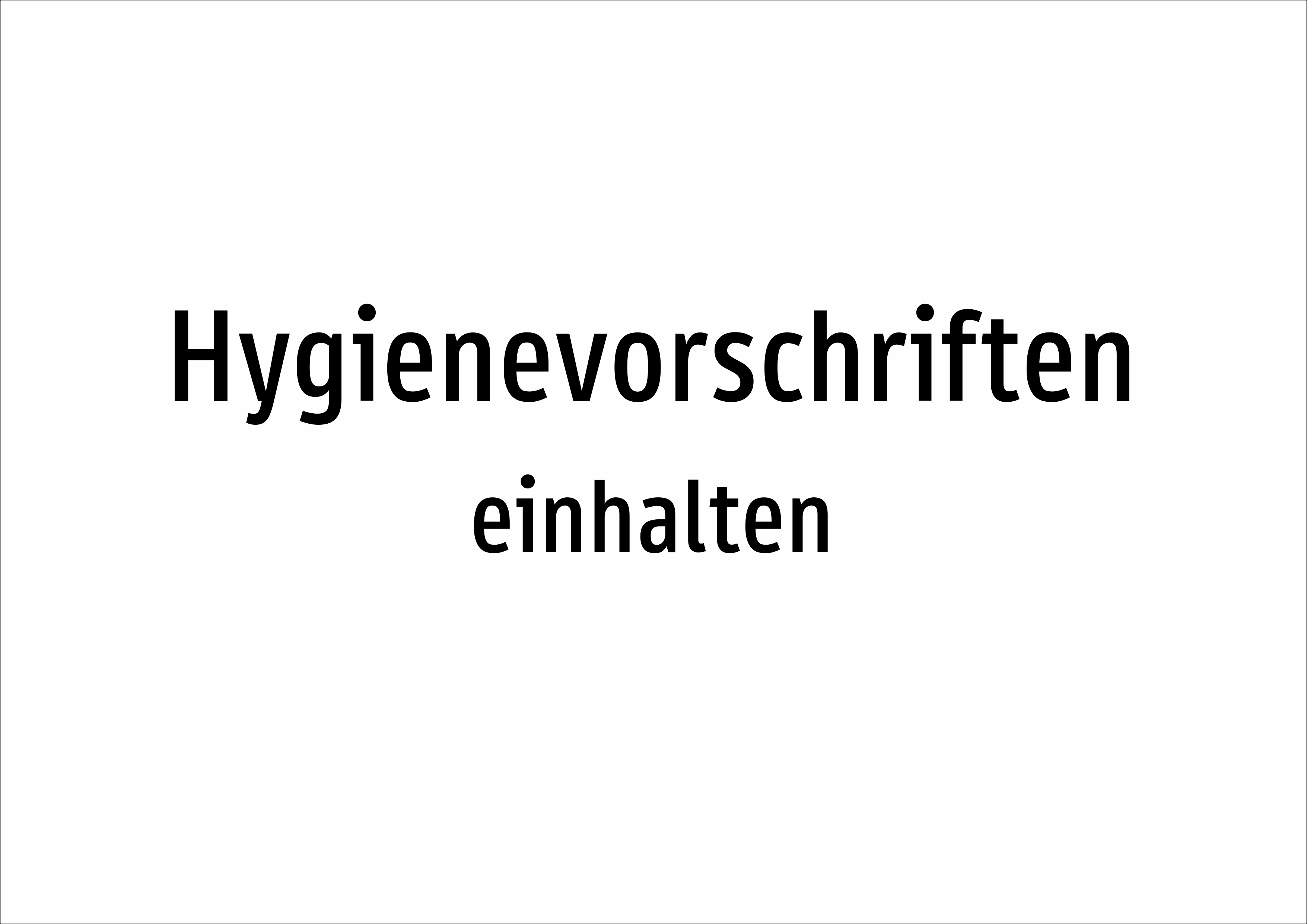 Hygienevorschriften - einhalten - Schild - Produktbild 2