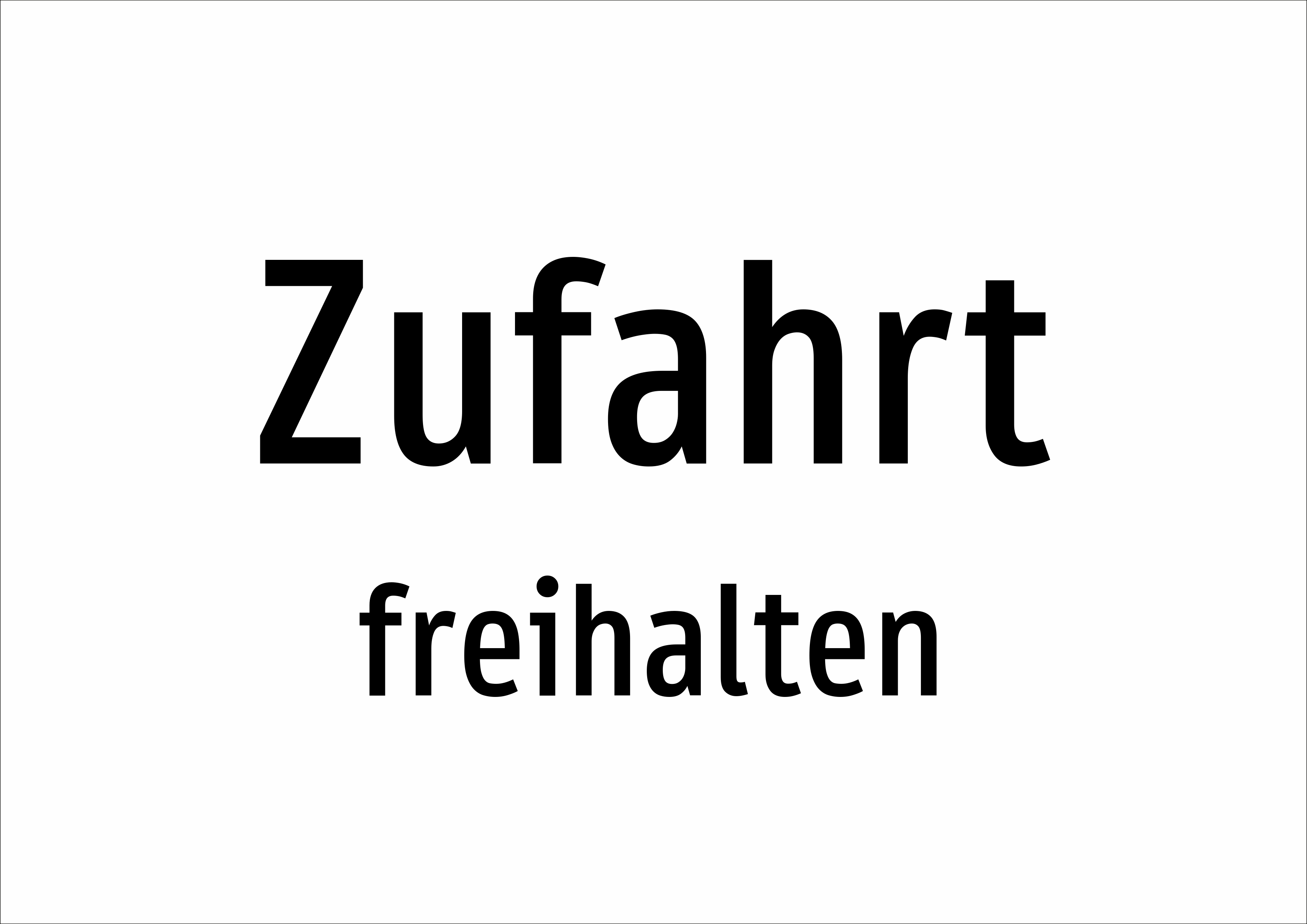 Zufahrt - freihalten - Schild - Produktbild 2