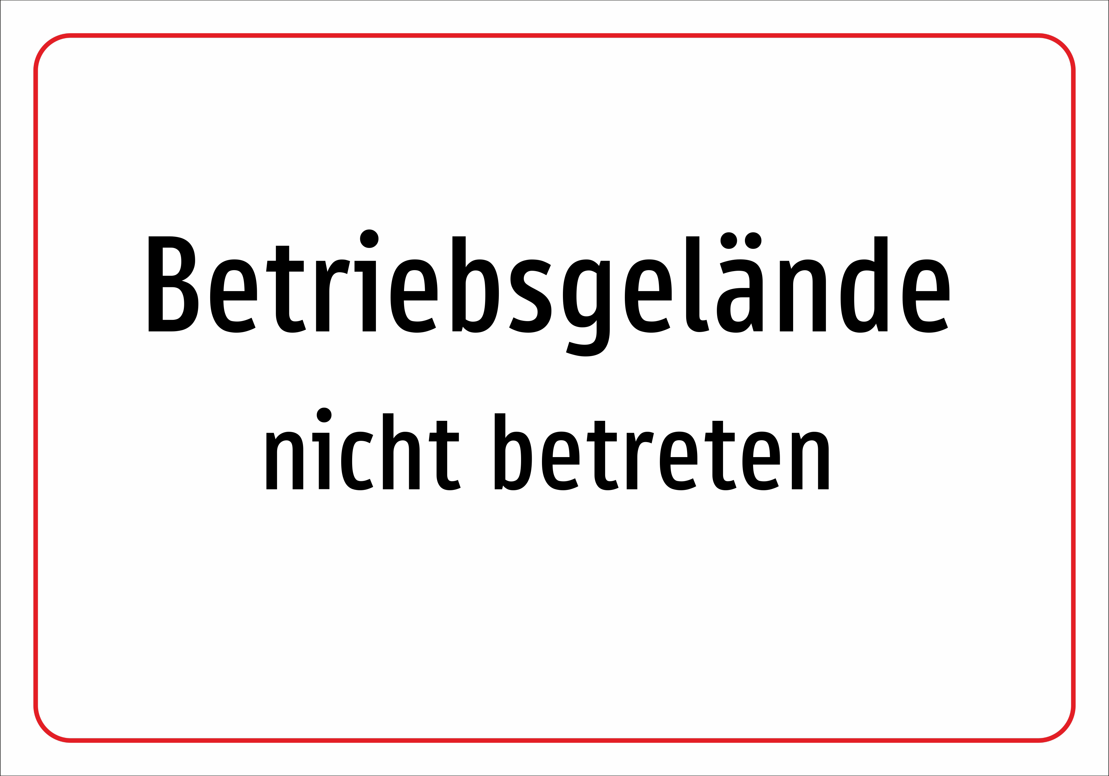 Betriebsgelände - nicht betreten - Schild - Produktbild 2