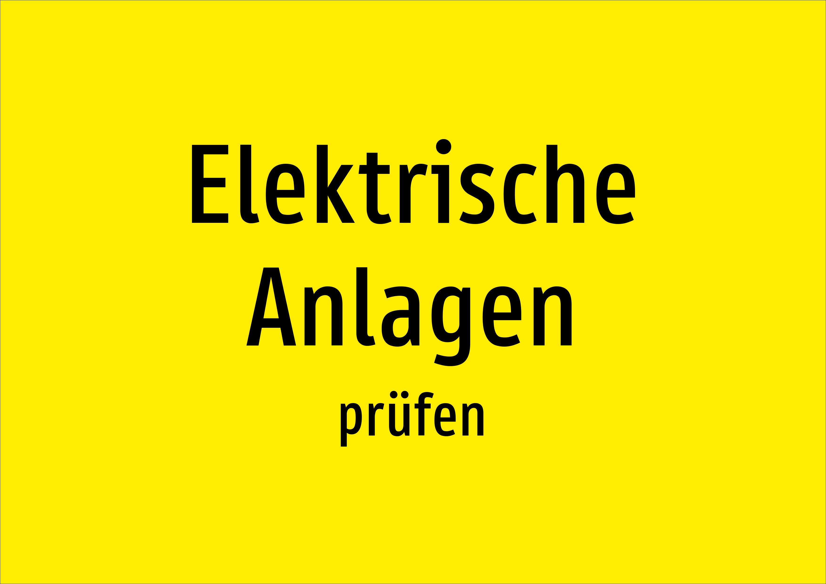 Elektrische Anlagen - prüfen - Schild - Produktbild 2