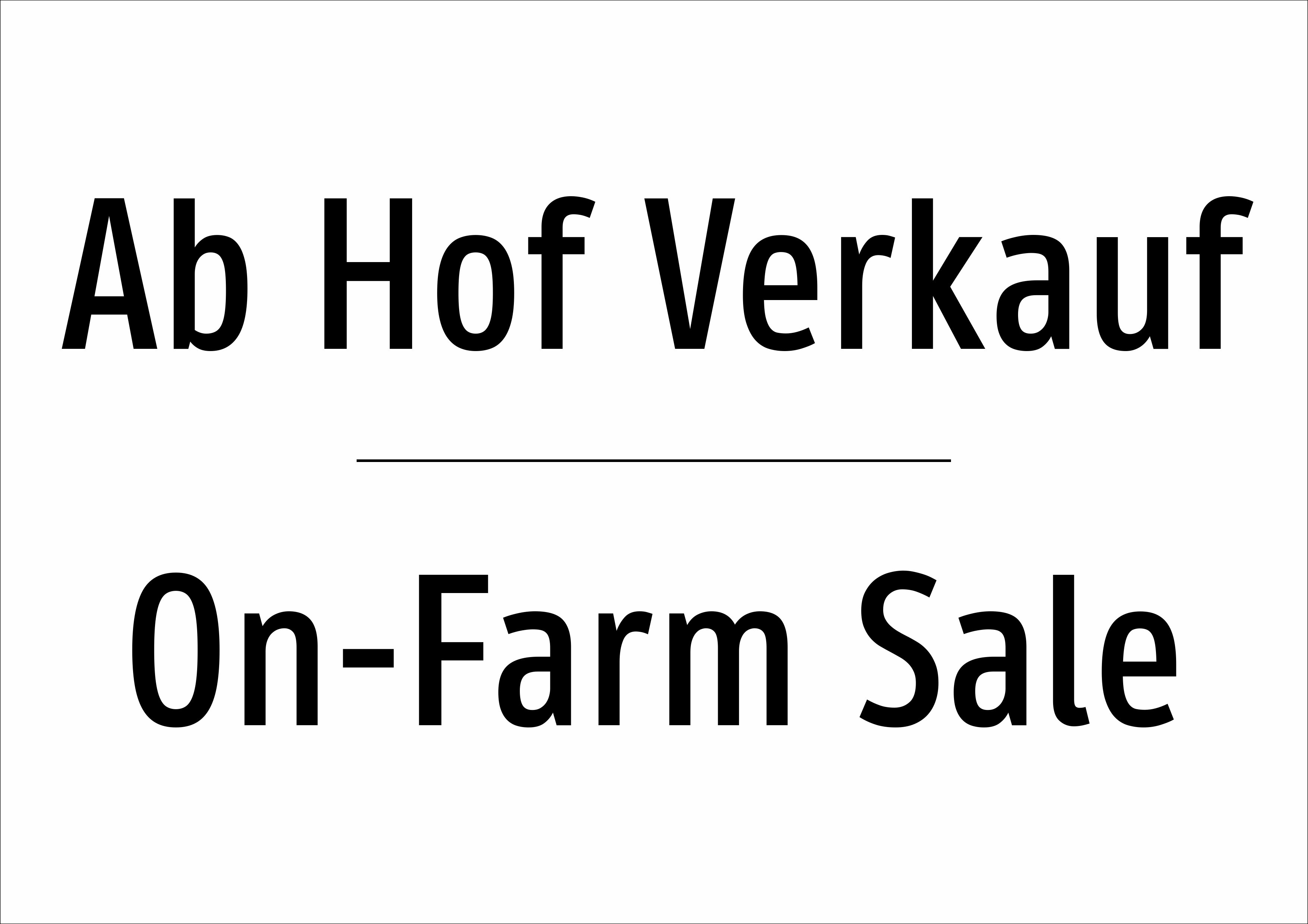Ab Hof Verkauf - Schild - Produktbild 2
