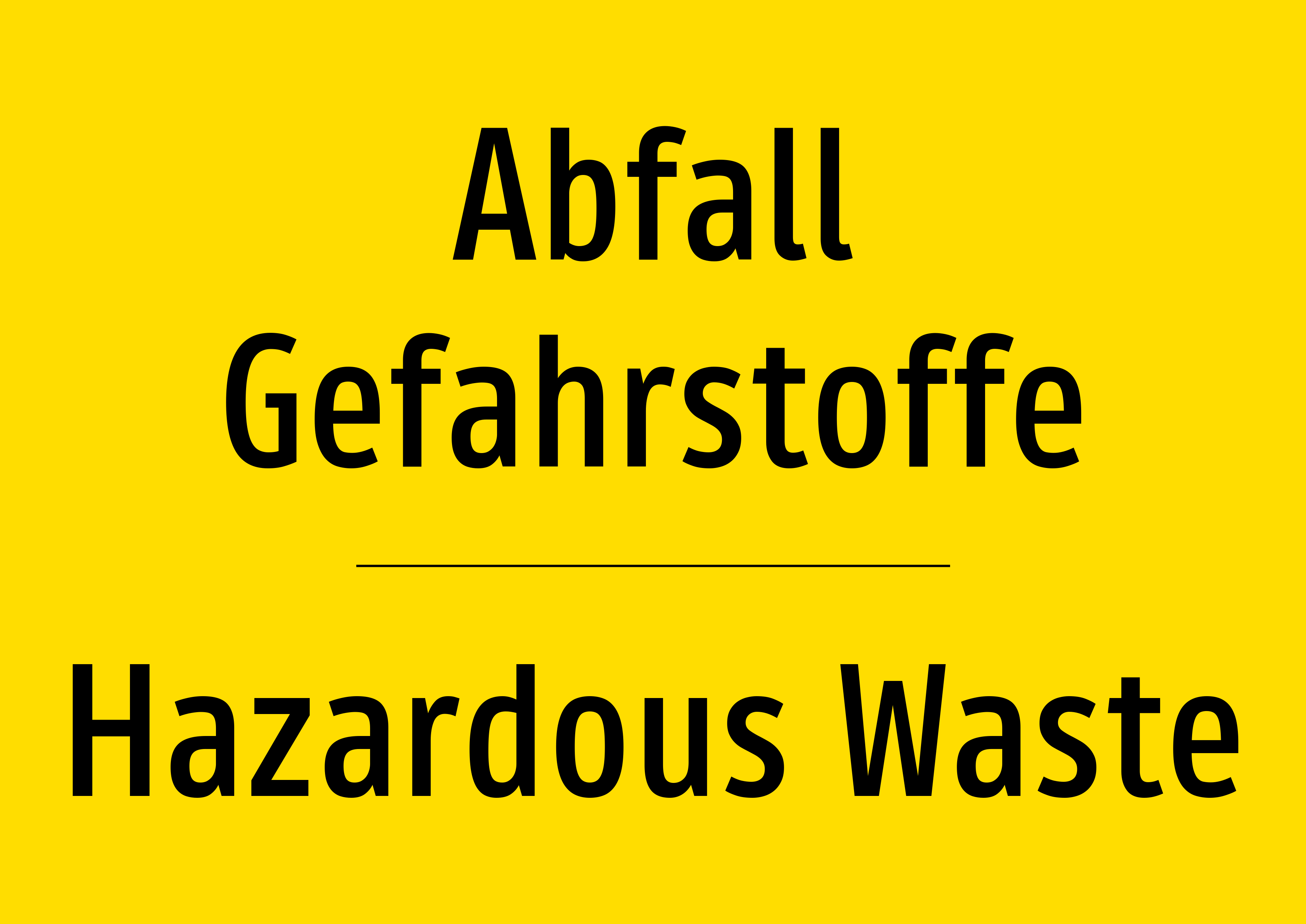 Abfall Gefahrstoffe - Schild - Produktbild 2