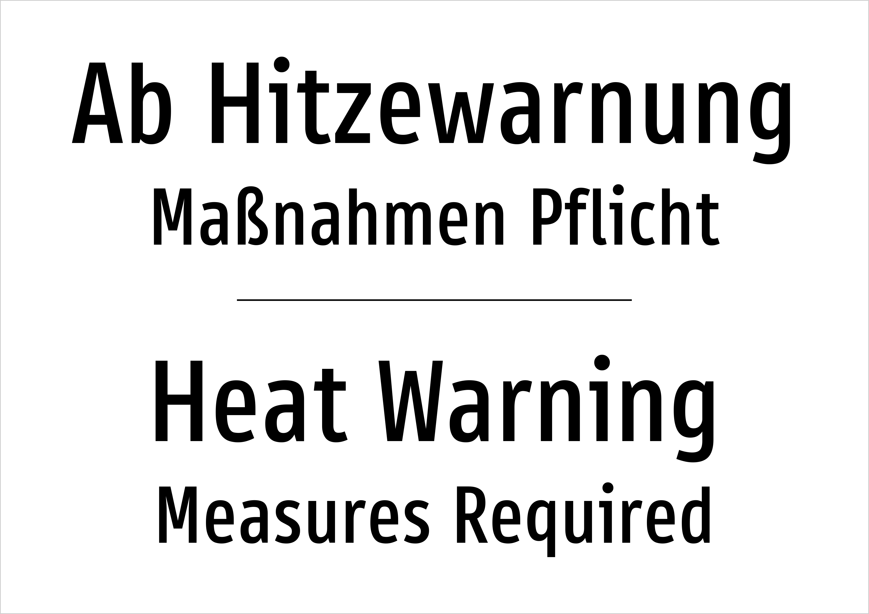 Ab Hitzewarnung - Maßnahmen Pflicht - Schild - Produktbild 2