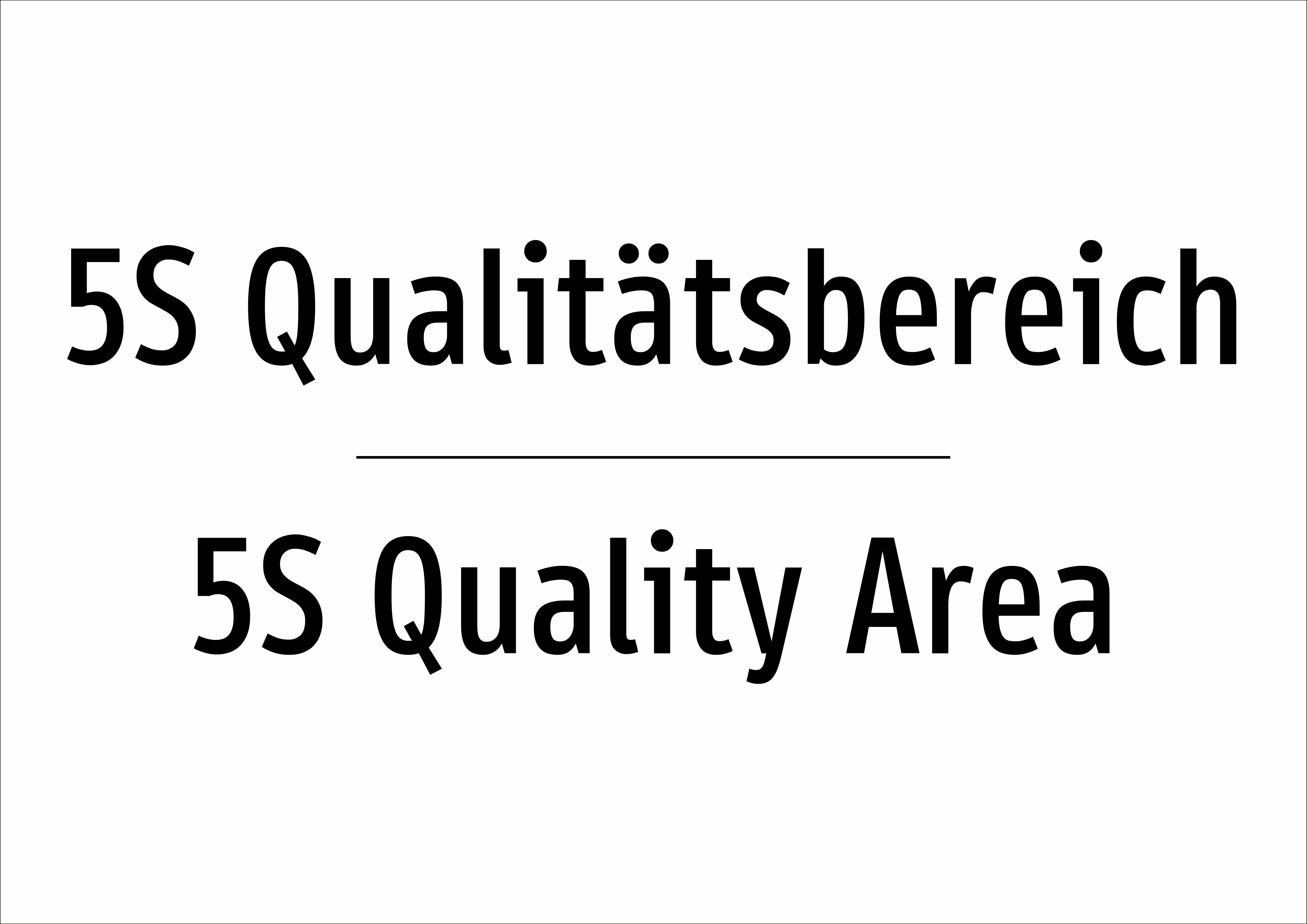 5S Qualitätsbereich - Schild - Produktbild 2