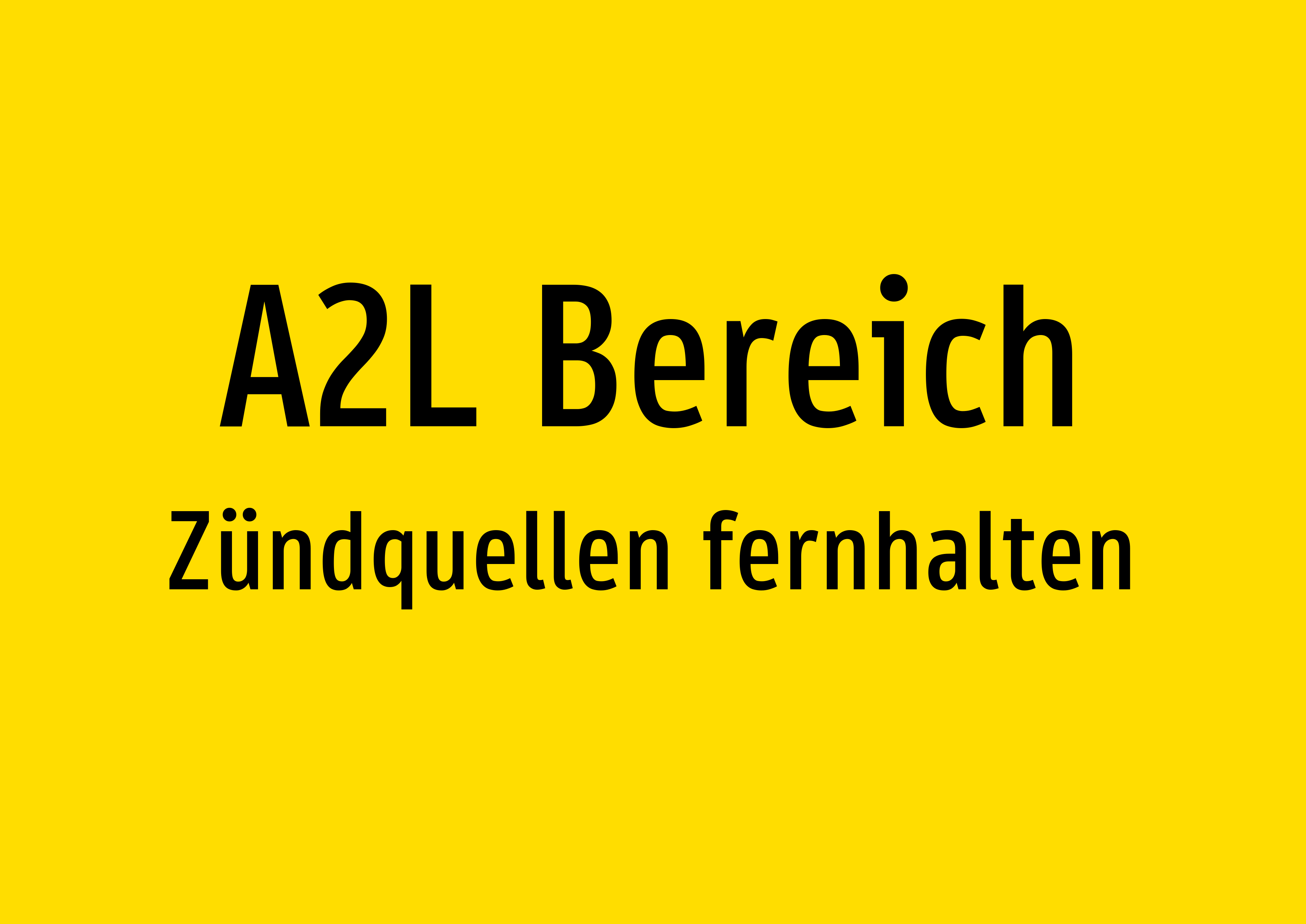 A2L Bereich - Zündquellen fernhalten - Schild - Produktbild 2