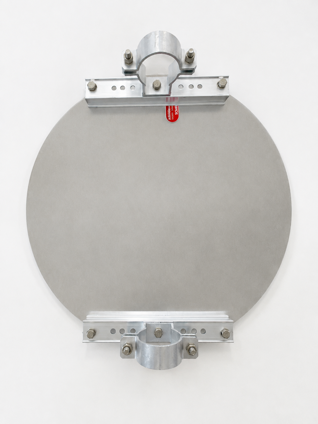 Befestigungsschiene und Befestigungsschelle für Rundrohrpfosten - Schild - Produktbild 5