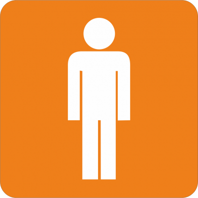 Piktogramm WC Herren