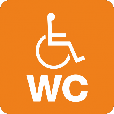 Piktogramm WC Rollstuhlfahrer