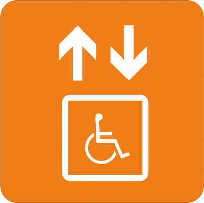 Piktogramm Fahrstuhl behindertengerecht