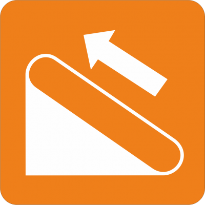 Piktogramm Rolltreppe - links