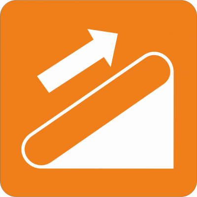Piktogramm Rolltreppe - rechts