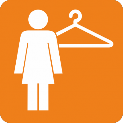 Piktogramm Garderobe - Damen