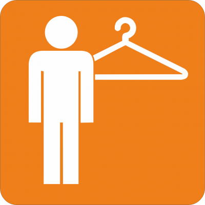 Piktogramm Garderobe - Herren