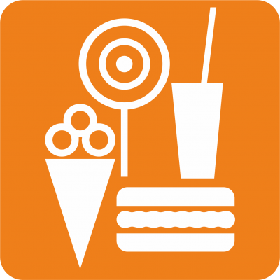Piktogramm Essen, Getränke und Eis