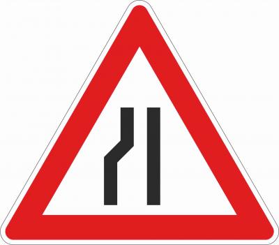 Fahrbahnverengung linksseitig §50/8b