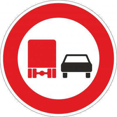 Überholen für Lastkraftfahrzeuge verboten §52/4c