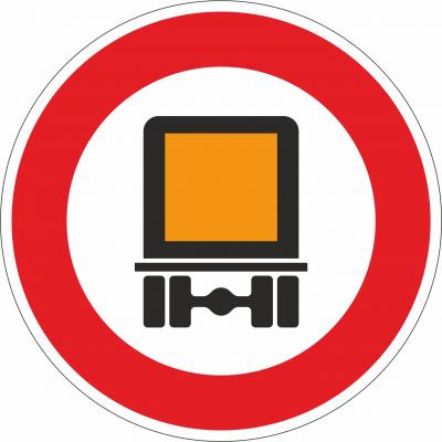 Fahrverbot für Fahrzeuge mit gefährlichen Gütern §52/7e