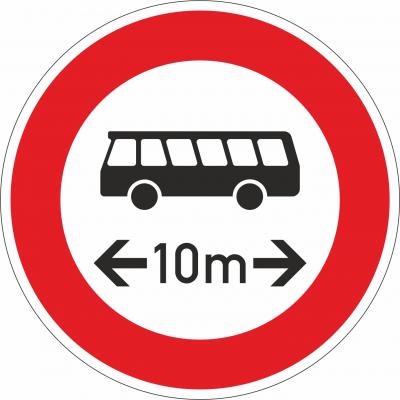 Fahrverbot für Omnibusse mit Längenangabe §52/7f 