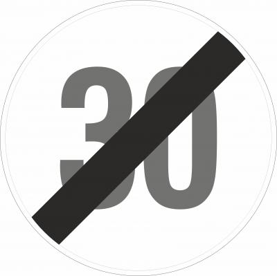 Ende der Geschwindigkeitsbeschränkung 30 km/h §52/10b