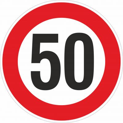 Geschwindigkeitsbeschränkung 50 km/h §52/10a