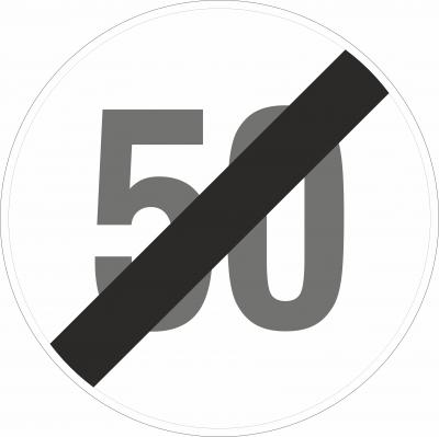 Ende der Geschwindigkeitsbeschränkung 50 km/h §52/10b