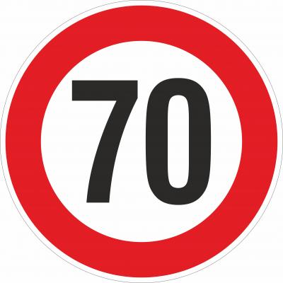 Geschwindigkeitsbeschränkung 70 km/h §52/10a