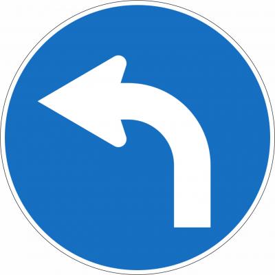 Vorgeschriebene Fahrtrichtung links §52/15c