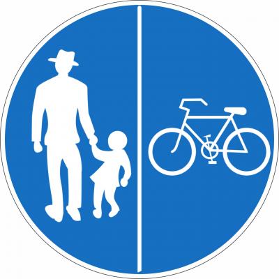 Geh- und Radweg Rad rechts §52/17a-b