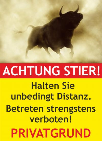  Achtung Stier! Privatgrund
