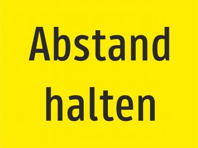 Abstand halten 