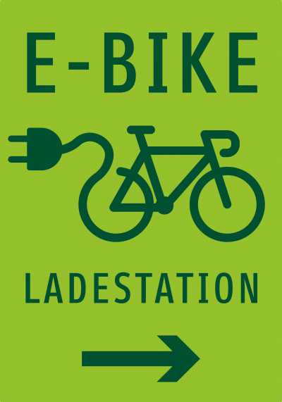E-Bike Ladestation  Pfeil rechts
