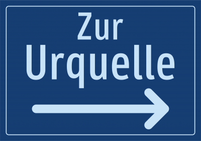 Zur Urquelle  - Pfeil nach rechts