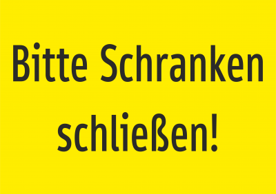 Bitte Schranken schließen!