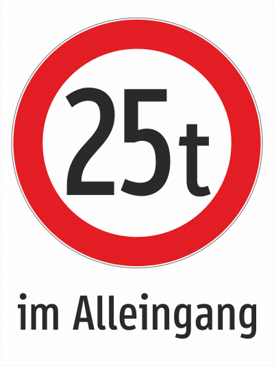 25 t im Alleingang