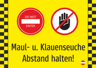 Maul- und Klauenseuche - Bitte Abstand halten!