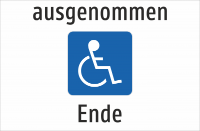 ausgenommen Rollstuhlfahrer - Ende