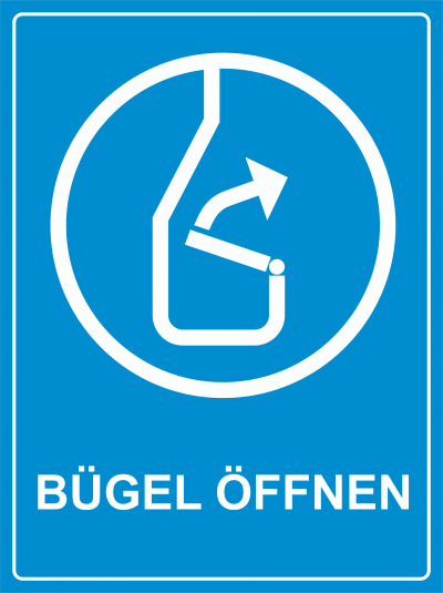 Bügel öffnen