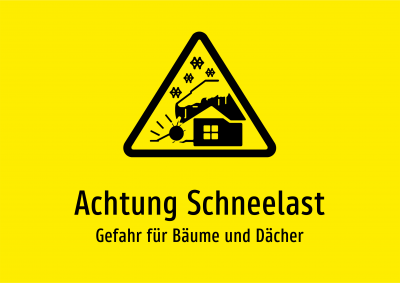 Achtung Schneelast - Gefahr für Bäume und Dächer