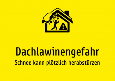 Dachlawinengefahr - Schnee kann plötzlich herabstürzen
