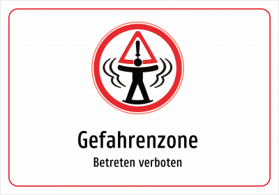 Gefahrenzone - Betreten verboten