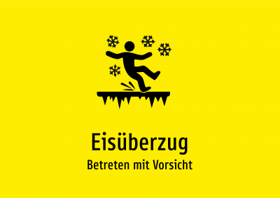 Eisüberzug - Betreten mit Vorsicht