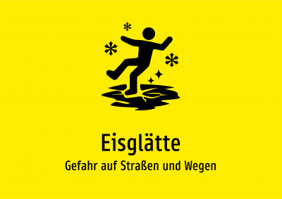 Eisglätte - Gefahr auf Straßen und Wegen