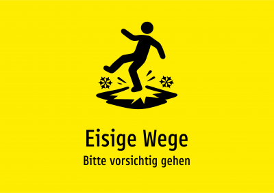 Eisige Wege - Bitte vorsichtig gehen