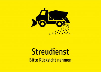 Streudienst - Bitte Rücksicht nehmen